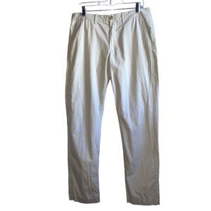 J.Crew Sutton Khaki Pants Mens Size 34x32 Career Casual #